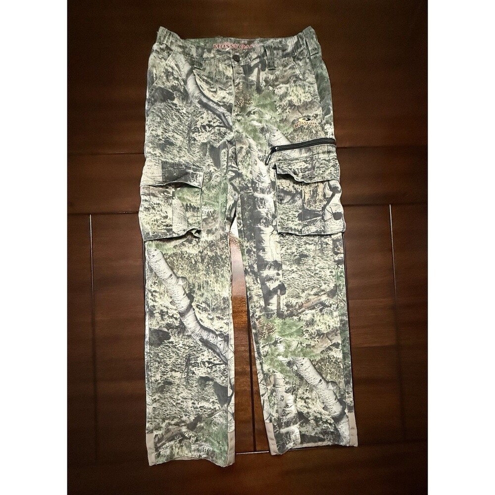🔥Mossy Oak Cargo Pants Mens 30/30 Flexible Waist Country DNA Camo Hunting Hem